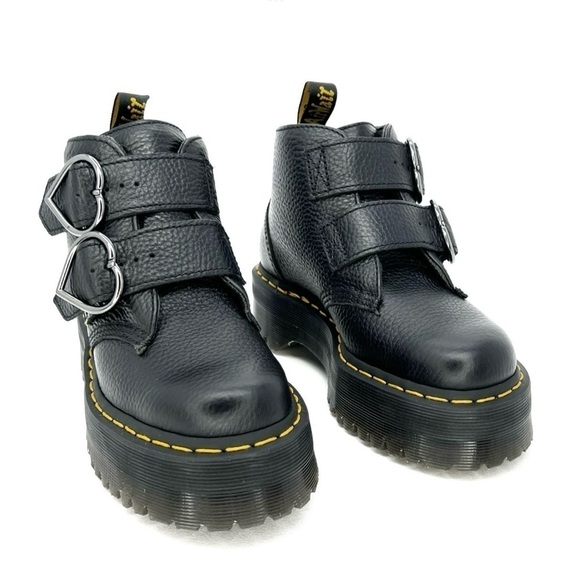 Brand New: Dr. Martens Devon Heart Platform Ankle Boots - Picture 5 of 10
